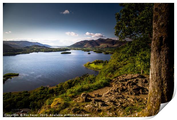 Surprise View Lakes  Print by Ron Sayer