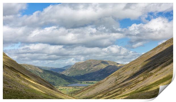 Brotherswater from the Kirkstone Pass. Print by Mark Godden