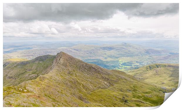 Snowdon - view to the east Print by Mark Godden
