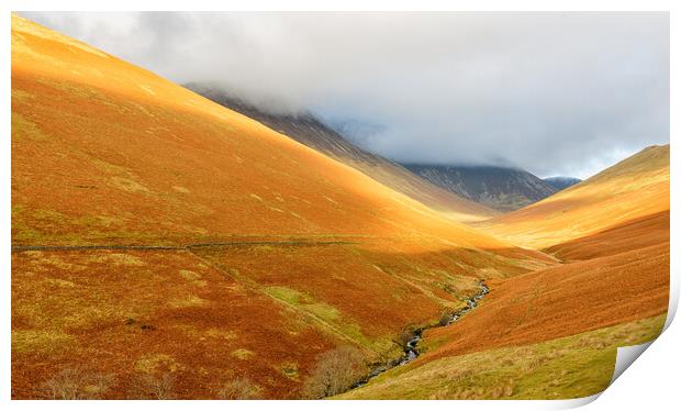 Newlands Pass. Print by Mark Godden