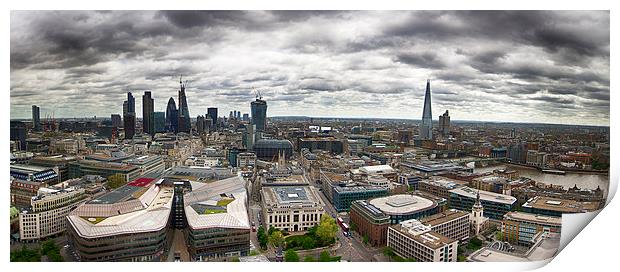  The City of London from St Paul's Print by Mark Godden