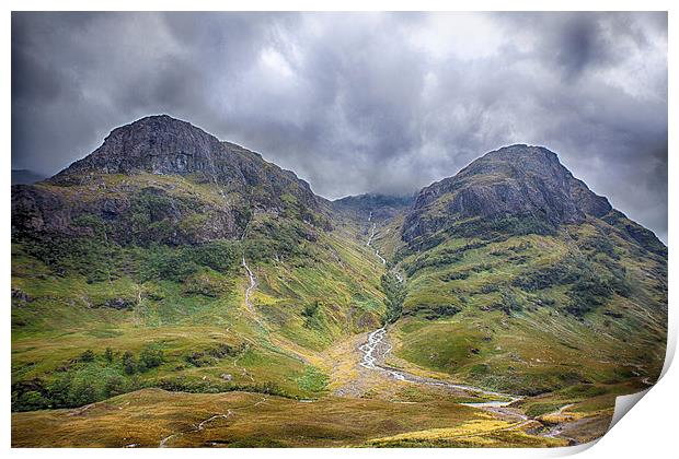  Stormy Glencoe Print by Mark Godden