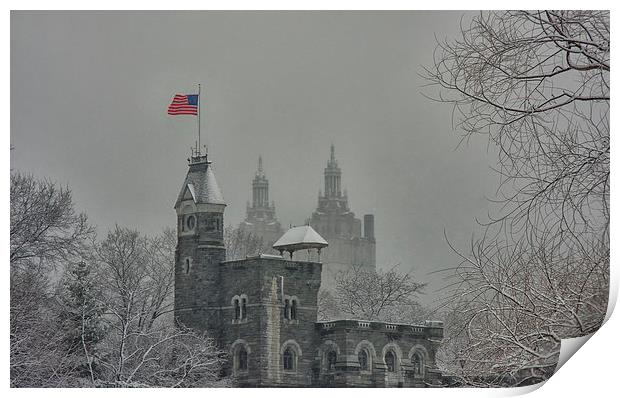 Central Park in Winter. Print by Mark Godden