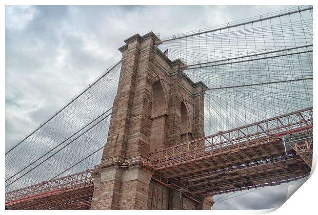  Brooklyn Bridge Print by Mark Godden