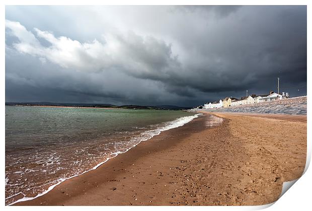  Storm over Exmouth Print by Mark Godden