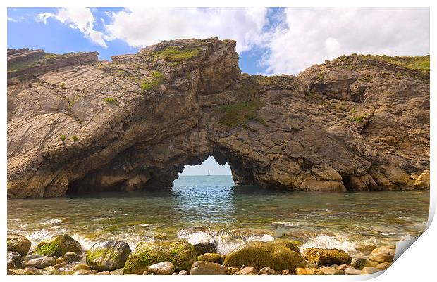  Stair Hole. Print by Mark Godden