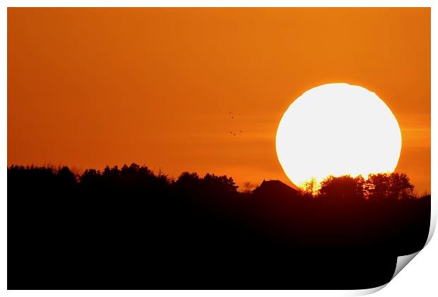  Calderdale Sunset Print by David Brotherton