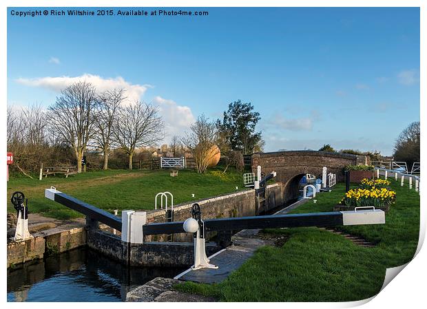  North Newton Canal, Somerset Print by Rich Wiltshire