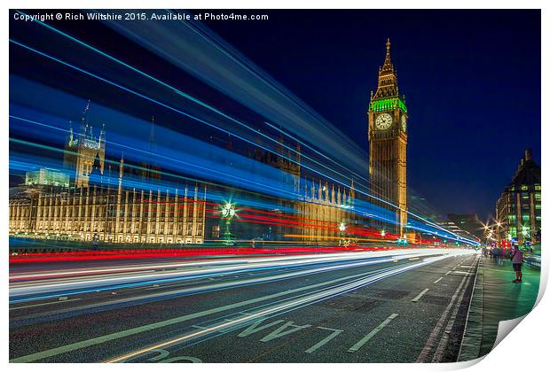  Westminster Print by Rich Wiltshire
