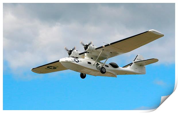  The Catalina flying boat Print by Judith Lightfoot