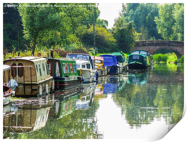 The Tranquil Chelmer and Blackwater Navigation Print by Judith Lightfoot