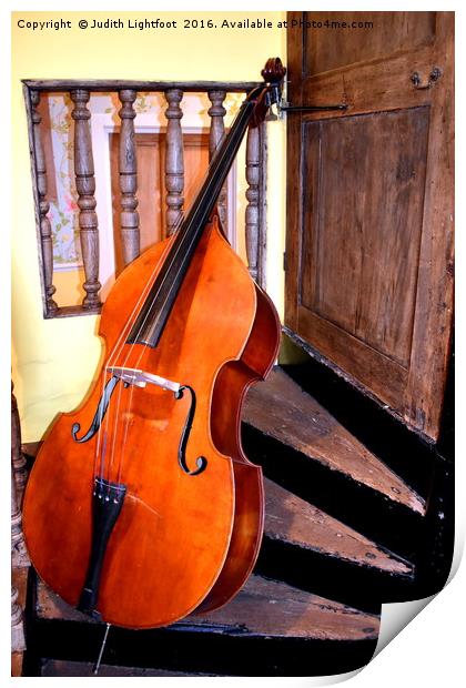 The Cello Print by Judith Lightfoot