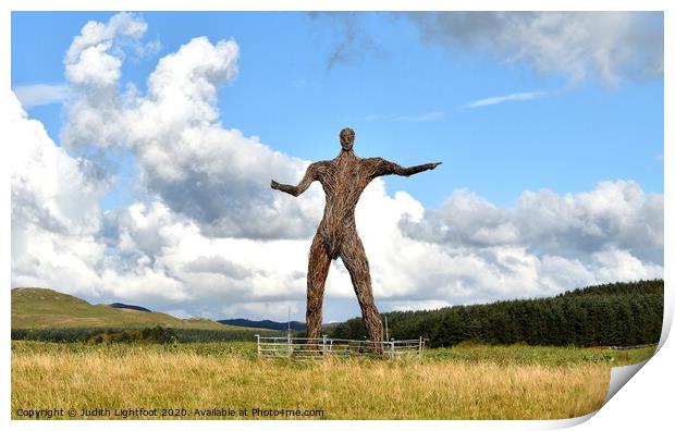 THE WICKER MAN SCOTLAND Print by Judith Lightfoot