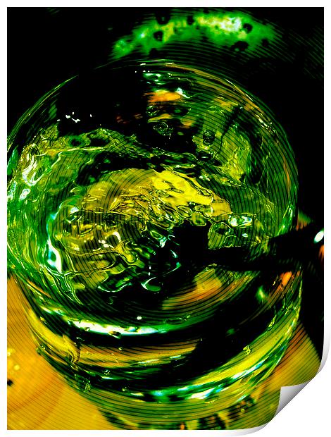  Glass of Water and Spoon Print by Florin Birjoveanu