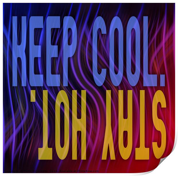 KEEP COOL STAY HOT Print by Florin Birjoveanu