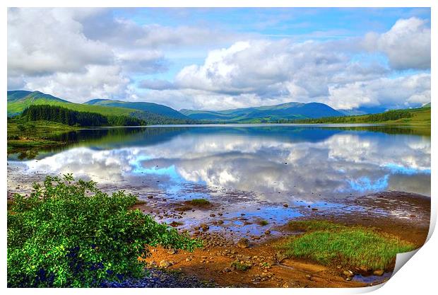  Loch Tulla on the A82 road North .  Print by Kenny McCormick