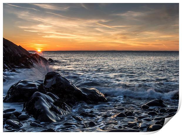  Splash, Port Logan Print by John Cropper