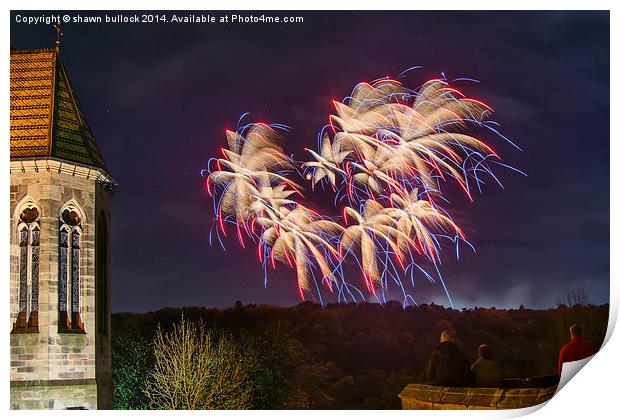  fireworks Print by shawn bullock