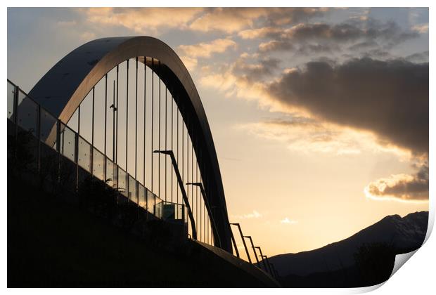 Viaduct at sunset Print by Fabrizio Malisan