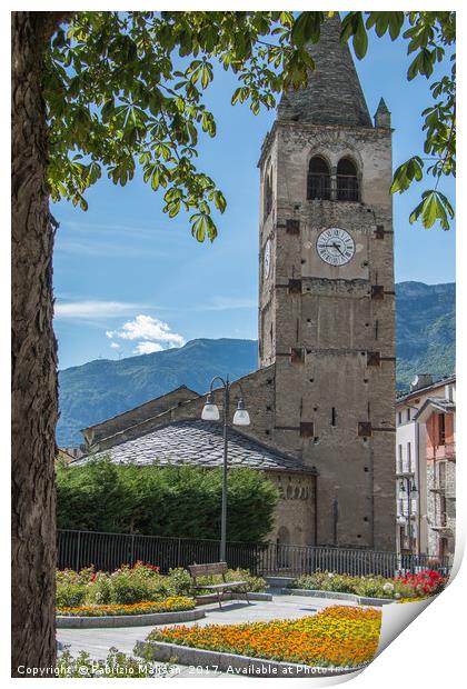 Saint Vincent Valle d'Aosta Italy Print by Fabrizio Malisan