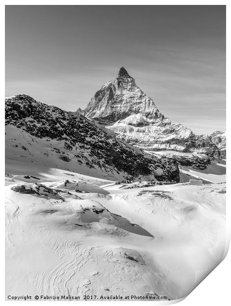 A view over the Matterhorn Print by Fabrizio Malisan