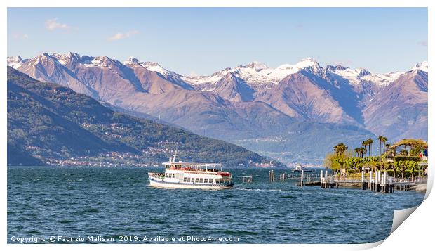 Landscape of Bellagio Lake Como Lombardia Italy  Print by Fabrizio Malisan