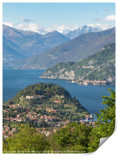 A beautiful Landscape view of Lake Como from Bella Print by Fabrizio Malisan
