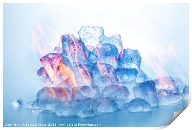 Fire & Ice Print by Scott & Scott