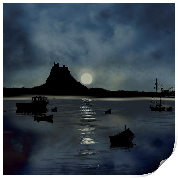 Lindisfarne Castle Print by Tanya Hall