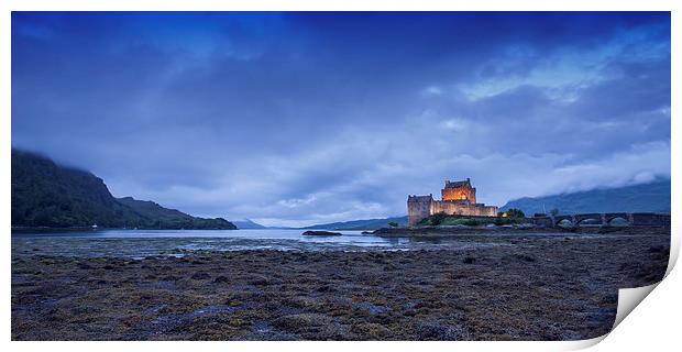  Eilean Donan Castle At Dusk during the summer of  Print by David Hirst