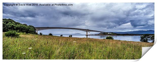  Skye Bridge from Kyleakin side Print by David Hirst