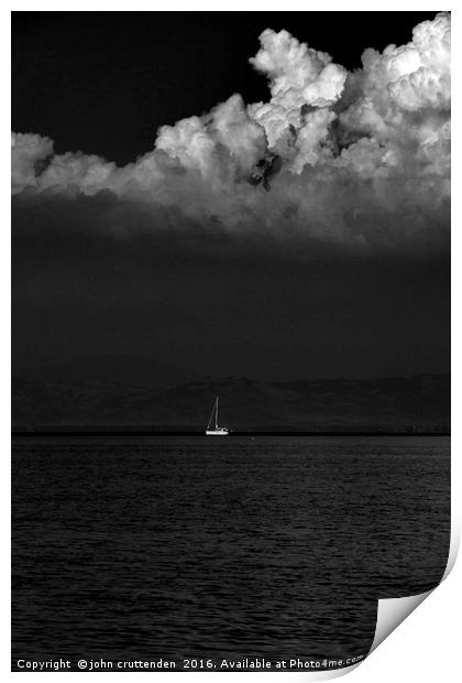 sailing  Print by john cruttenden