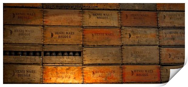 crates Print by tom downing