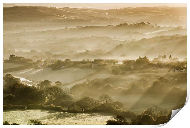  Dorset Sunrise Print by Bob Small
