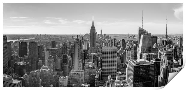 Manhattan Skyline Print by Bob Small