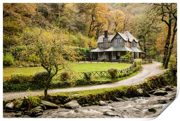 Watersmeet House Print by Bob Small
