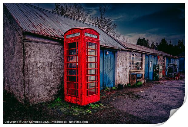 How times change, Ballyboley, Northern Ireland Print by Alan Campbell