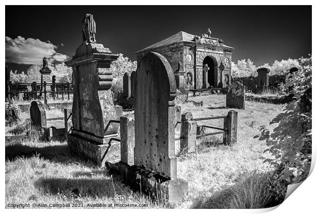 The Old Graveyard Print by Alan Campbell