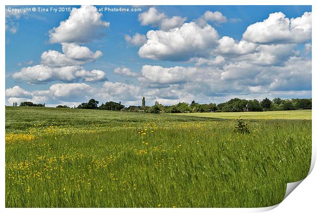  A stroll in the country Print by Tina Fry