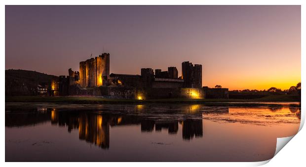 Caerphilly castle  Print by paul holt