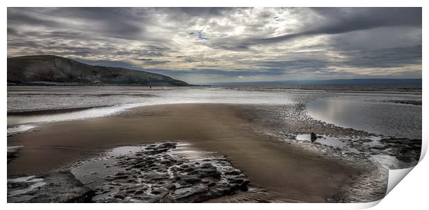 Dunraven Bay Print by paul holt