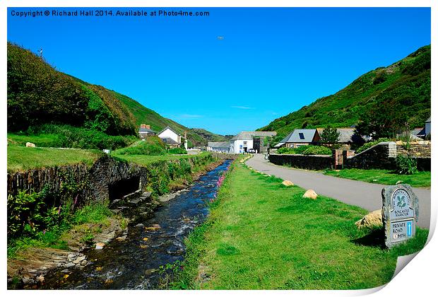  Boscastle Ten Years After The Flood  Print by Richard Hall