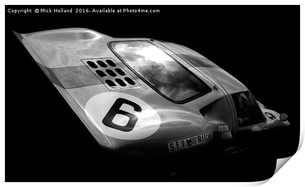 FORD GT40 Print by Mick Holland