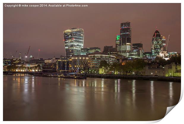  changing skyline  Print by mike cooper