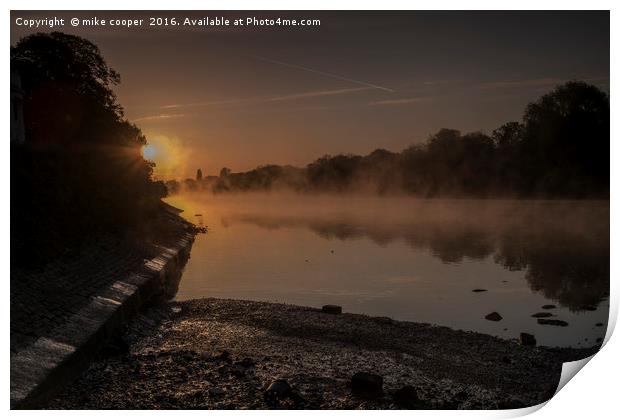 after sunrise Print by mike cooper