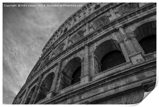 the Coliseum Rome Print by mike cooper