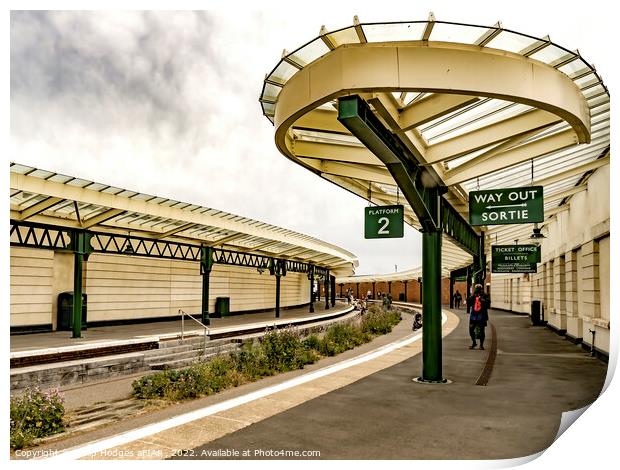 Folkstone Station Print by Philip Hodges aFIAP ,