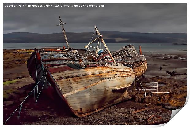  Ending Their Days Together ( Reprocessed ) Print by Philip Hodges aFIAP ,