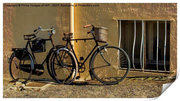 Bicycles in France  Print by Philip Hodges aFIAP ,
