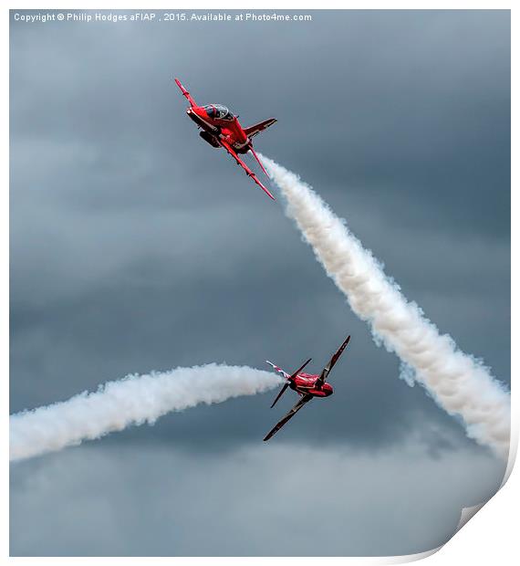  Red Arrows at Yeovilton (7)  Print by Philip Hodges aFIAP ,